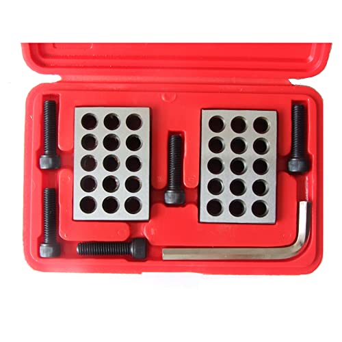 Blocs 1-2-3 pouces ultra précis HFS avec étui de rangement lot de 2