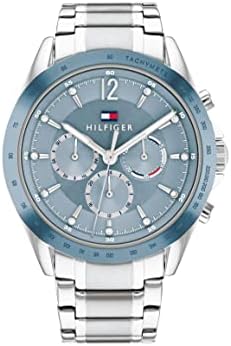 Tommy Hilfiger Analogue Multifunction Quartz Watch for Women with Silver Stainless Steel Bracelet - 1782554