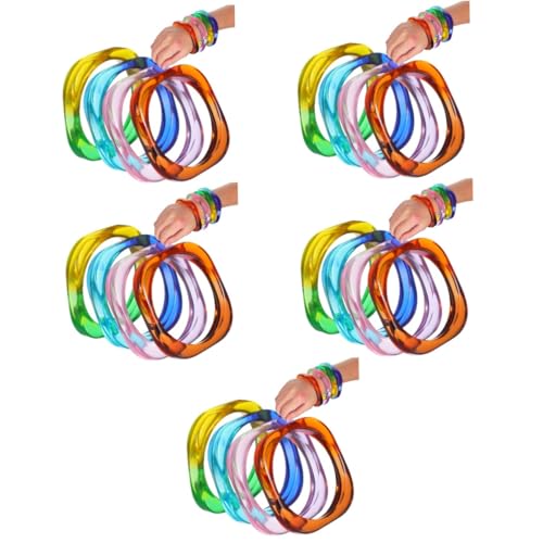 Bracelet bangle acrylique à dégradé pour illuminer vos tenues quotidiennes et soirées
