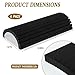 CebraBounze 4-Pack Garage Wall Protector, 14.9”x7.8” Self-Adhesive EVA Foam Bumpers, Black Car Door Edge Guards for Parking, Wall Columns, Poles, Car Door & Bumper Collision Protection