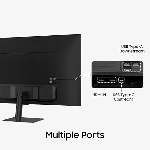 Image of Samsung 32 inch (80 cm) 4K M7 Vision AI Smart Monitor|UHD 3840 x 2160|Smart TV Experience with AI|Type-C|Apple AirPlay|Gaming Bar|Remote|Speakers|Wi-Fi|Bluetooth|AI Picture & Sound|LS32FM700UWXXL|Black