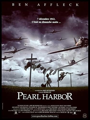 Générique Affiche Cinéma Originale Petit Format - Pearl Harbor (format 40 x 53 cm Piée) Michael Bay - Année 2001