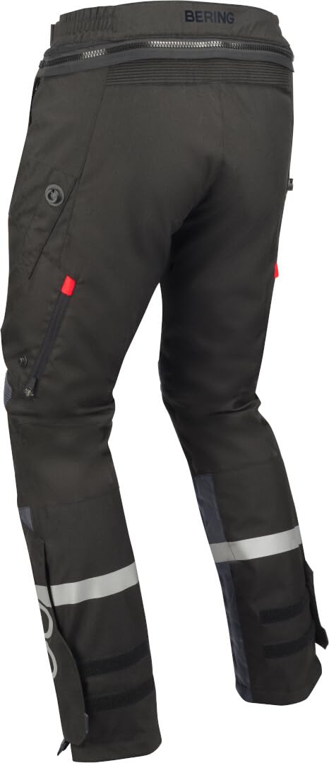Bering Halifax 17353 wodoodporne motocyklowe spodnie tekstylne, czarny/antracytowy, 2XL