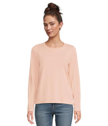 Madewell Women's Northside Long Sleeve Tee, Pale Blush,...