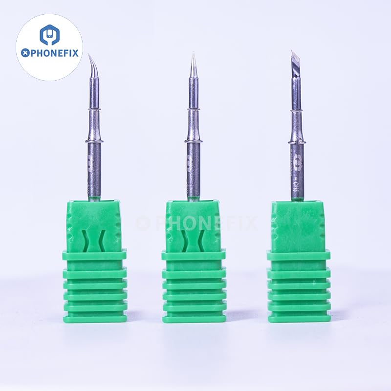 Image of C115-I /IS /K Soldering Iron Tips, Pointed /Curved /Knife Cartridges, Suitable for NT115 Handle, For JBC GVM OSS Aixun Soldering Station Replacement Welding Tip Head PHONE Repair Tools (C115-I /IS /K)