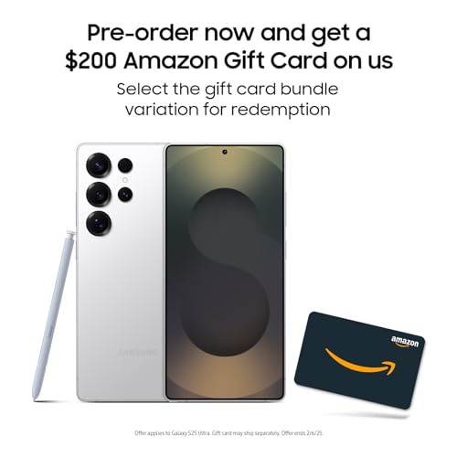 SAMSUNG Galaxy S25 Ultra Cell Phone, 256GB AI Smartphone, Unlocked Android, AI Camera, Fast Processor, Long Battery Life, 2025, Titanium Whitesilver (Renewed) - Image 3