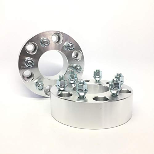 Customadeonly 2 Pieces 2" (50mm) Hub Centric Wheel Adapters with Lip Bolt Pattern 6x132 to 6x139.7 6x5.5 74.5 Center Bore 14mm x 1.5 Thread