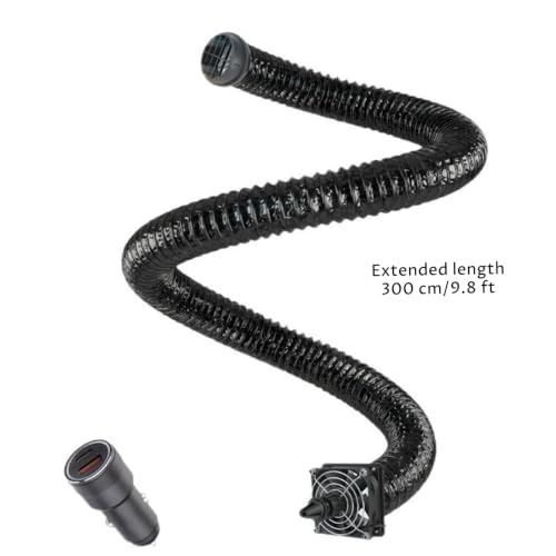 Extensor de ventilación para climatizar las plazas traseras del coche解决后排无风发热问题 2