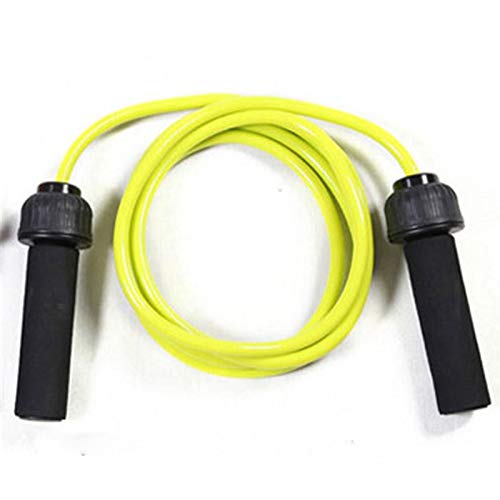 Skakanka Łożysko ciężarowe Liny Fitness Cieping Zagęszczone Aerobik Fitness Liny Pomijanie Długość Regulowany Sprzęt fitness (Color : Yellow2)