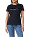 Produktbild Tommy Hilfiger Damen T-Shirt Kurzarm Heritage Rundhalsausschnitt, Blau (Desert Sky), XL