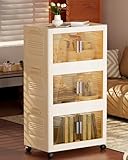 pioncrey 228QT Stackable Storage Bins with Lids 3 Pack, 57Gal Storage Containers with Smooth-Rolling Wheels, Plastic Closet Organizers and Storage, Collapsible Storage Bins for Home, Office and Dorm