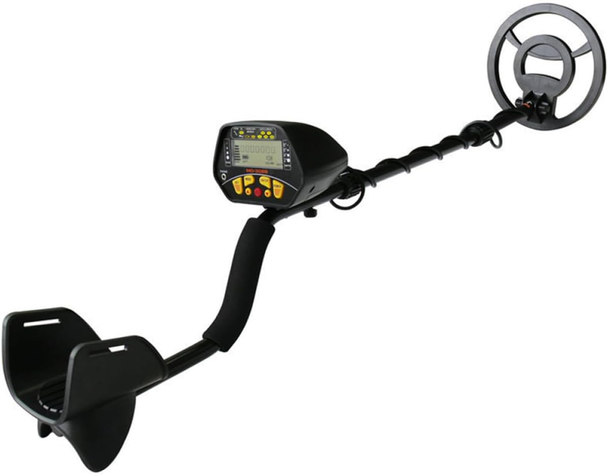 KICHOUSE Md-3028 High Sensitivity Metal Detector and Gold Detector for Outdoor Treasure Hunting, Pinpointing Underground Metal Finder Without Battery, Black, Professional Use