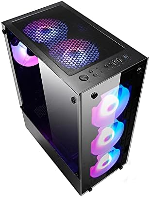 GAMEFORCE GF-8307 GLASS 4x120mm Rainbow Fanlı Oyuncu Kasası - Görsel 4
