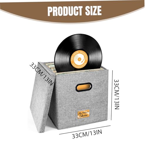 Boîte de disques empilable avec couvercle et support coton - 7
