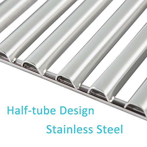 Bbqration 16 7/8" Half-Tube Design Grill Grate For Charbroil 463436213 463441312 463441513 463441913 463460710 466440509 463461613 463420508 And More #TOP1