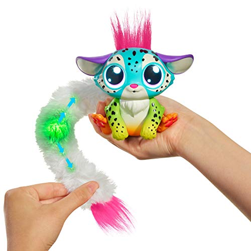 Lil’ Gleemerz Rainbeam Furry Friend, Rainbow Color (Exclusive), Interactive Talking Toy with Light Up Tail  [Amazon Exclusive] - Thumbnail 4