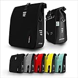 RIDEWERK® 2in1 Fahrradtasche für Gepäckträger [27 Liter] mit Laptoptasche | 100% wasserdichte & Robuste Gepäckträgertasche aus TPU | XXL Fahrrad Tasche Hinten & Tasche für Gepäckträger (Schwarz)