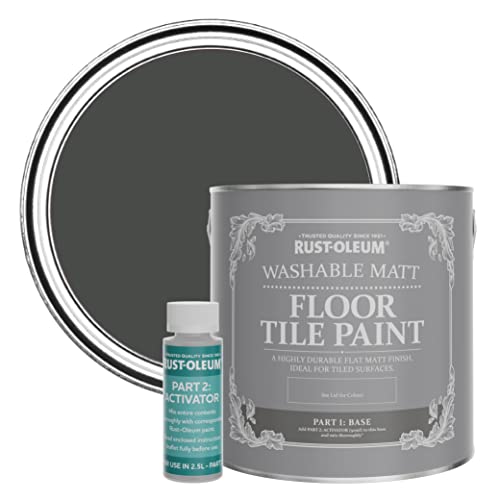 Rust-Oleum Green Washable Matt Floor Tile Paint - After Dinner 2.5L