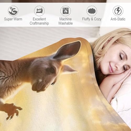 Manta de canguro acogedora para acampada exterior y tardes de sofá 6