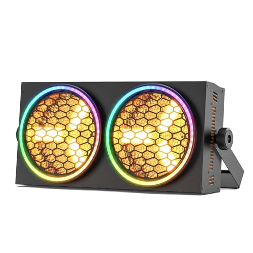 LED Par Bühnenlicht, 230W COB+RGB Doppellichtquelle Discolicht Partylicht mit 30 Lichteffekten, Automatik/Sound Aktiviert/DMX Control/Blitzlicht, Theaterscheinwerfer fur Club DJ Auftritt Konzert