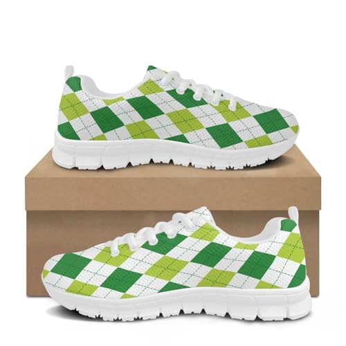 Women's Checkered Running Shoes Lightweight Mesh Sports Trainer Shoes Casual Walking Athletic Jogging Sneakers4