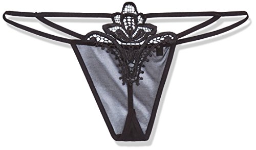 Obsessive Luiza String Dame Sexy Kant Rood, Zwart - Image 3