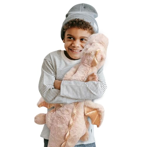 Image of Dodhse Pterosaur Stuffed Animal with Wings - Cute Soft Dinosaurs Plush Toys Little Flying Dragon Plushies Pillow Doll Christmas Birthday Gifts for Kids Boys Girls (Pink,27.55inch/70cm)