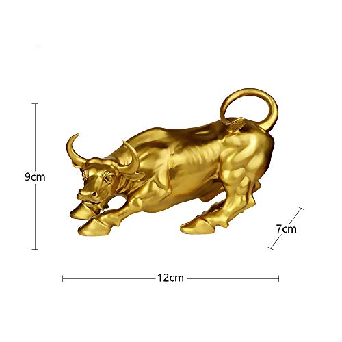 Fengshui Wealth Brass Bull Figurines Decoration Collectible Gift #TOP1