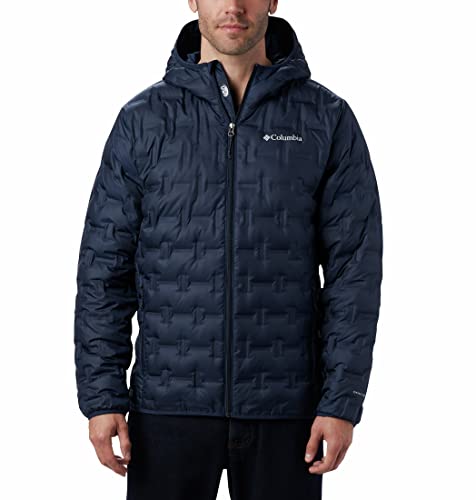 Image of Columbia Men Omni-Heat Reflective Delta Ridge Hooded Hiking and Trekking Down Jacket