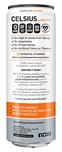 CELSIUS Sparkling Orange Drink - Image 3