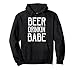 Beer Drinking Babe Funny Retro Distressed Letter Gift Pullover Hoodie