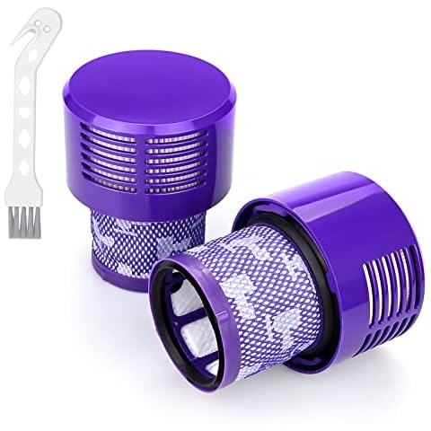 PokeAir Filter for Dyson V10 SV12 Cordless Vacuum 2 Pack Washable Filters Replacements for V10 Cyclone Animal Absolute Total Clean, Replace # DY-969082-01 Cover