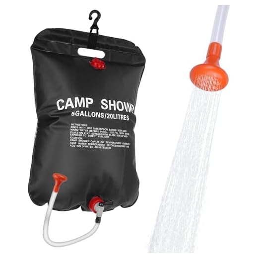 OUTDOORSEPIC Solar Camp Shower Camping Shower Bag Solar Shower Bag Solar portabler Shower for Camping Solar Showers for Camping Camping Shower