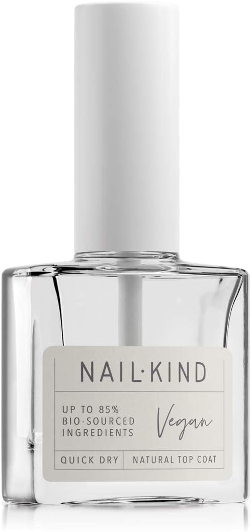 Clear Nail Polish - Mist You Clear Top Coat - High-Gloss Extra-Wear Nail Varnish - Vegan Nail Lacquer Peta Certified Cruelty Free - Quick Drying Long Lasting Chip Resistant Manicure - 8ml