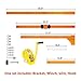 50Ft Air Conditioner Lifting Device, 600LBS Capacity Conditioner Lifting Tool Manual Winch, Powder-Coated Crane Bracket Orange Frame for High-Rise Apartment, Commercial Building