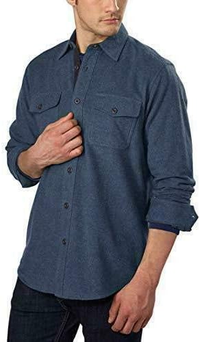 Flannel Chamois Shirt, Grey at Amazon 