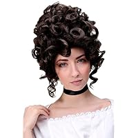Perruque Courte Femme Boucles Grises Synthétique 'Kimberley', Taille Moyen, Neuf Étiqueté