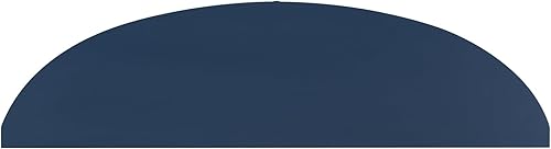 Miniatura 17 de Polibi Mesa consola curvada retro con estante de estilo abierto y 4 cajones superiores, mesa de entrada de media luna de 52 pulgadas de ancho con