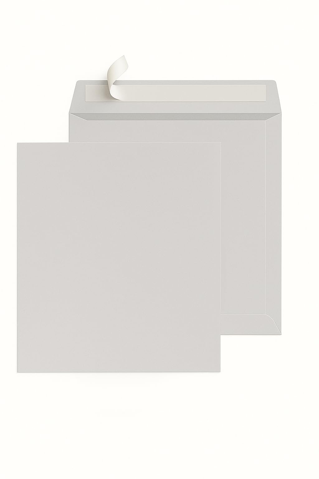 500 x Stück HK Briefumschläge Papier weiße ohne Fenster DIN C4 229 x 324 mm Papierstärke: 90 g/m² Briefumschlag Umschlag Brief Verschlussart: Selbstklebung mit abziehbarem Streifen (500)