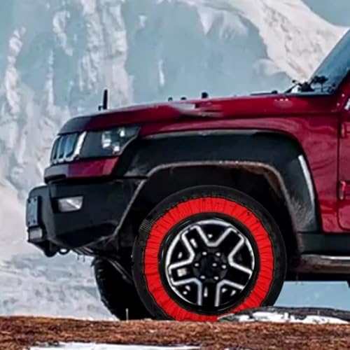 2 calcetines de nieve de nailon para neumáticos turismo en asfalto helado