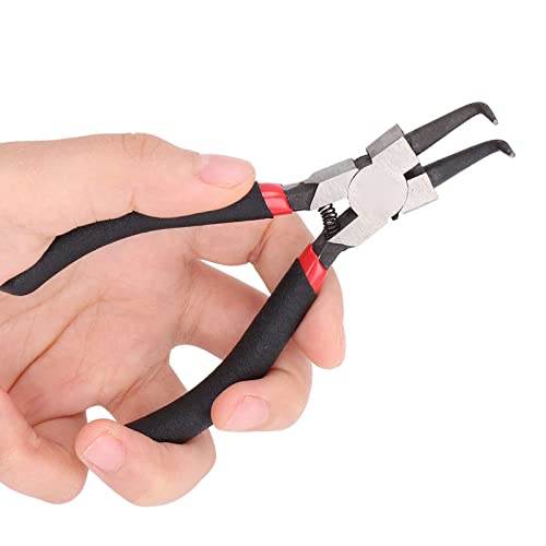 Alicate de anel de pressão de 12,7 cm, dobra interna, alicate de aço carbono, alicate de remoção de