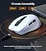 KYSONA Wireless Gaming Mouse, 26000 DPI, 8K Polling Rate, Tri-Mode 2.4GHz/USB-C/Bluetooth Ergonomic Mouse with Web-driven, Ice-cooling Coating, Rechargeable Gaming Mice for Laptop/PC/Mac/Tablet, White
