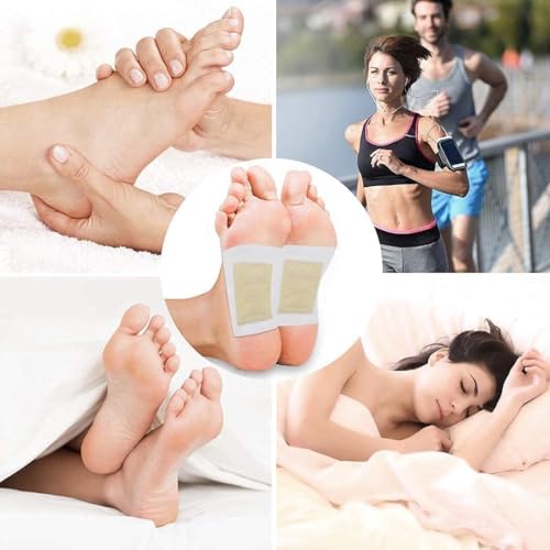 Image of Detox Foot Patches, 1 Box = 10 Patches | Premium, Cleansing Toxin Remover, Pain Relief, Stress Relief Sleep Patch, For Men & Women