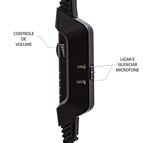 Headset Gamer Fone de Ouvido Over-ear Haiz Hz-k20 Preto Com Luz Led
