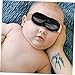 EXQUIMEUBLE 4pcs Disposable Newborn Eye Masks Light-Proof Shading Covers for Babies Blue Light Protection and Sun Shield