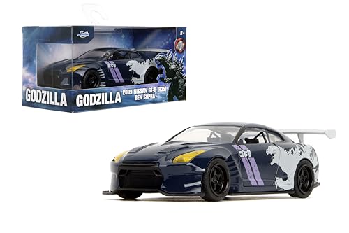 Jada Rides 1:32 Die-Cast Nissan GT-R (R35) Godzilla miniatura 1