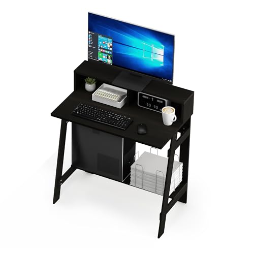 Furinno Simplistic a Frame Computer Desk, Espresso - image 7