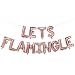 Lets Flamingle Balloons Banner | Lets Flamingle Party Supplies | Hawaii Party, Flamingo Theme Party, Pink Party, Summer Party Decorations (Rose Gold)