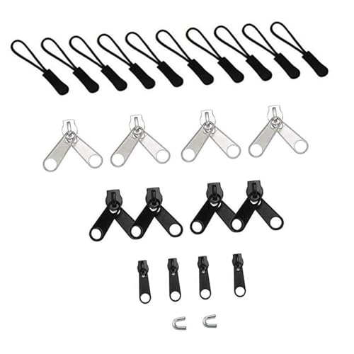 Kit de réparation fermeture éclair avec pinces pour curseur nylon de sac et vêtement
