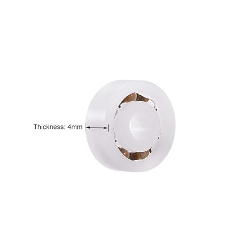 Miniatura 3 de uxcell 623 POM Rodamientos 0.118x0.394x0.157 in Bola de Vidrio Nylon Jaula 2pcs